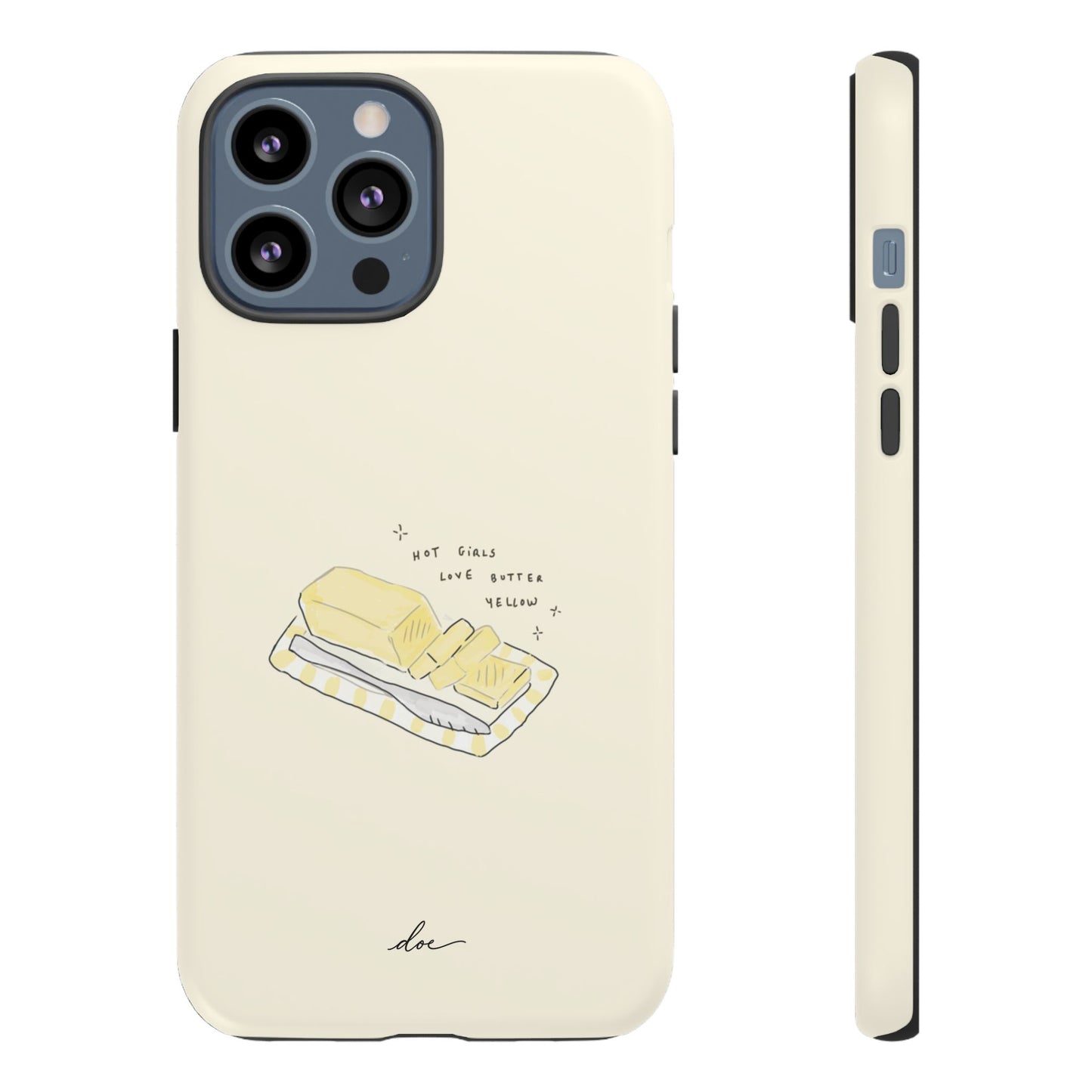 Butter Yellow iPhone Case