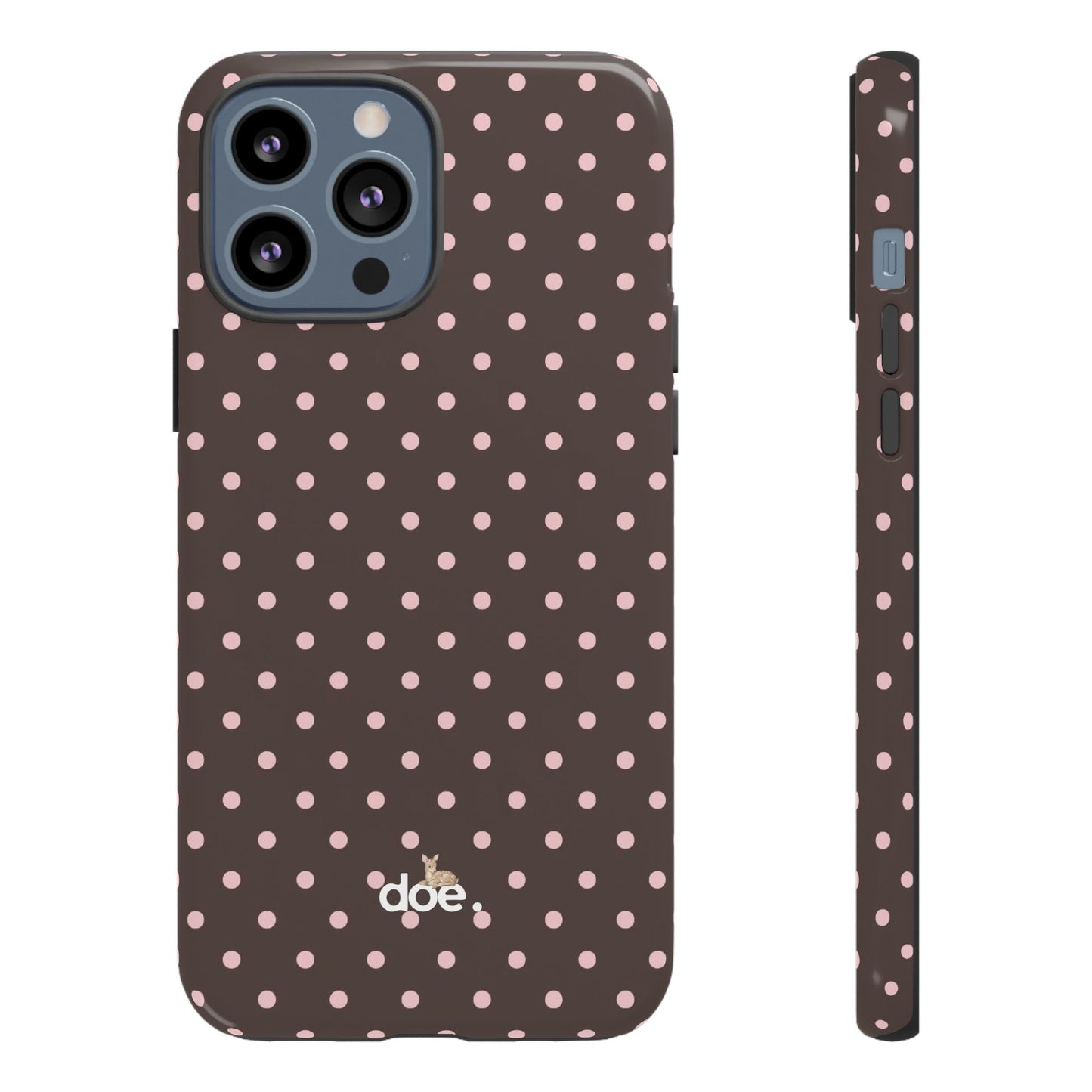 Brown Polka Dot iPhone Case