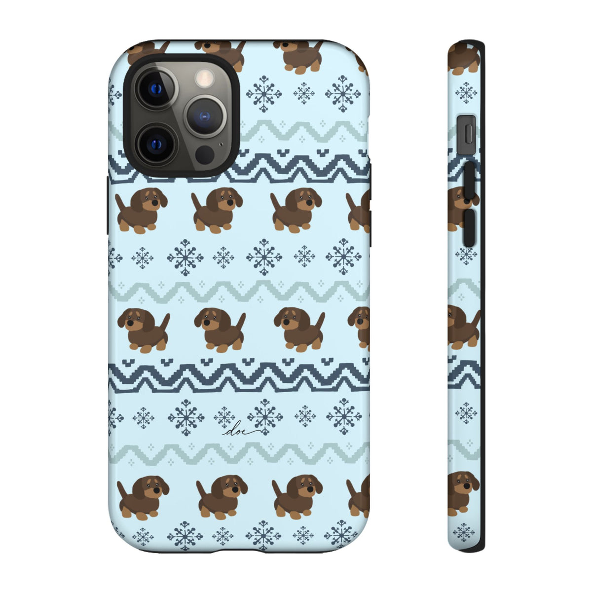 Christmas Dachshunds iPhone Case