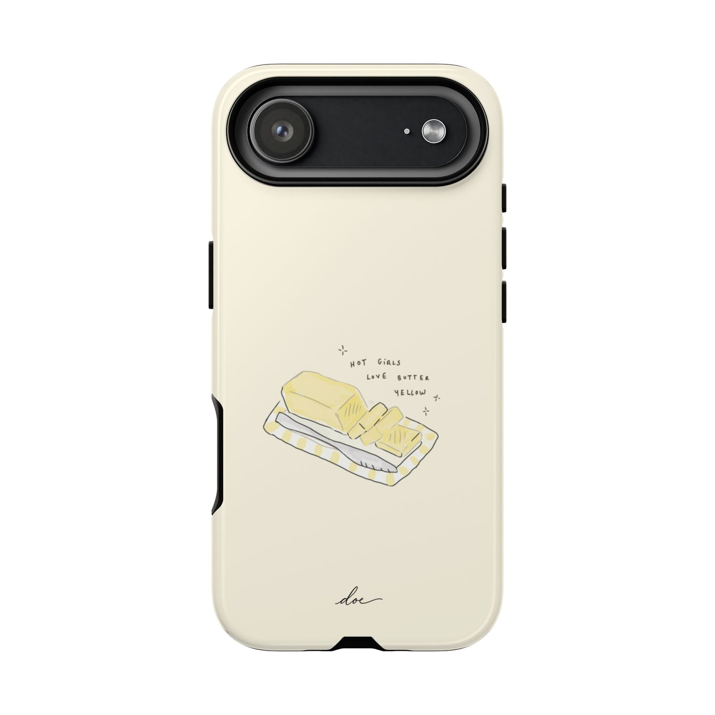 Butter Yellow iPhone Case