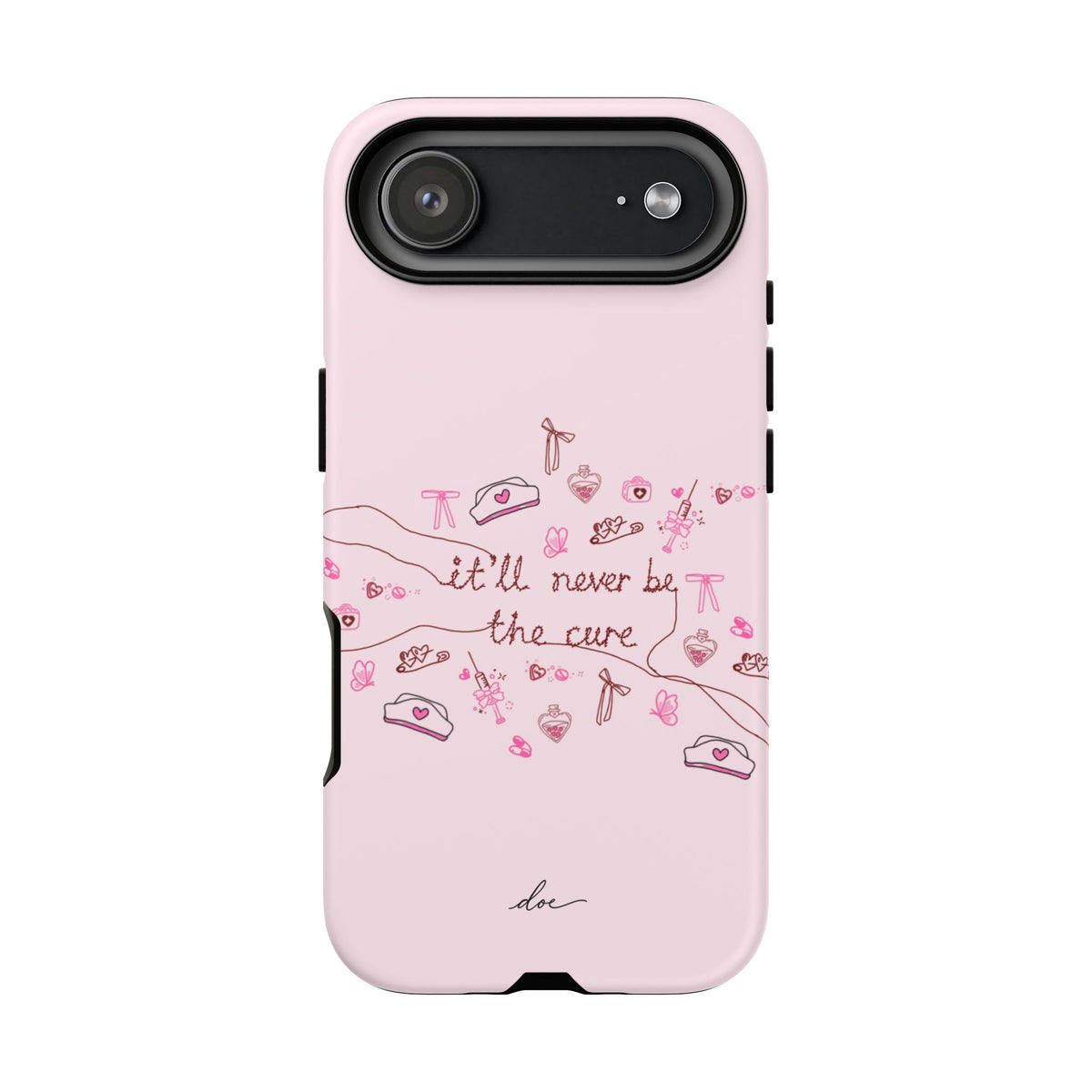 Never The Cure iPhone Case