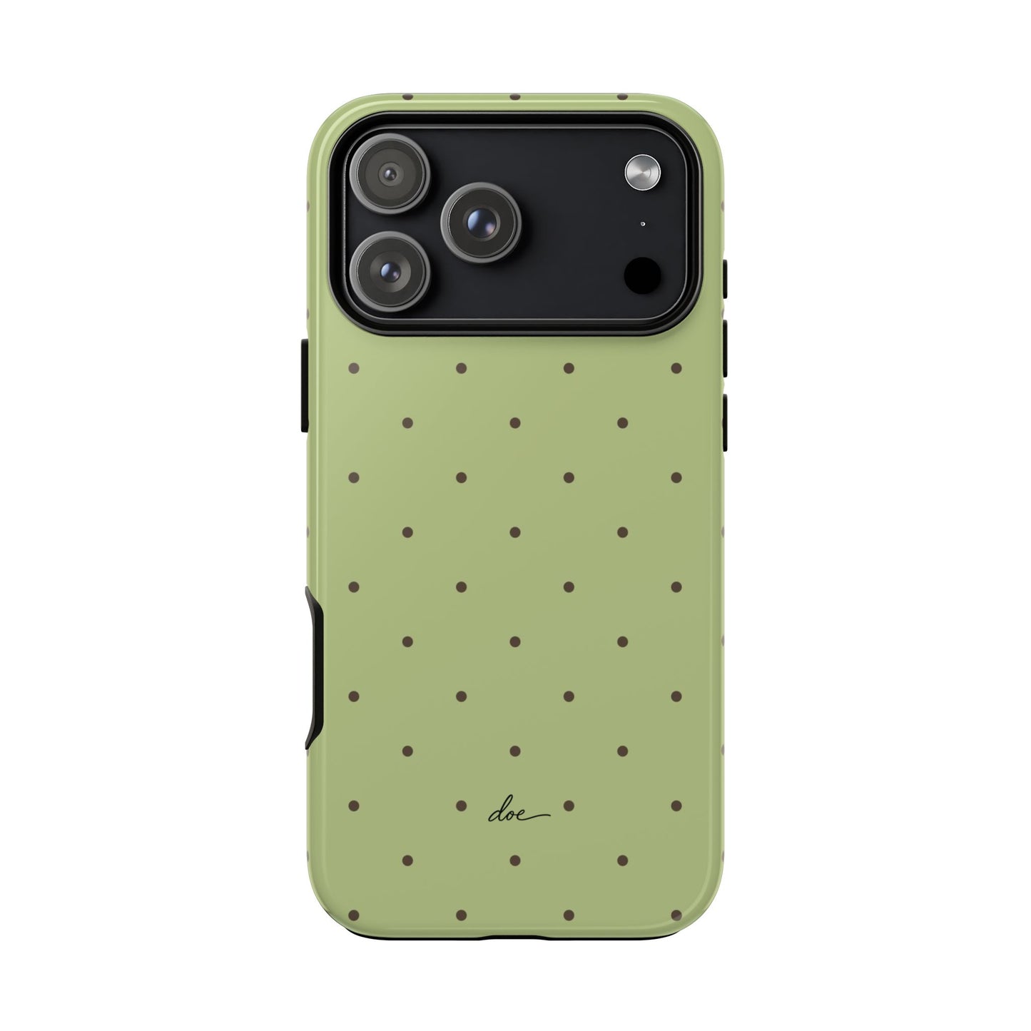 Polka Greens iPhone Case