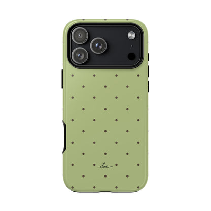 Polka Greens iPhone Case