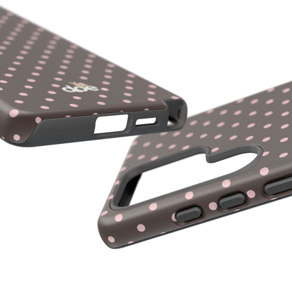 Brown Polka Dot Samsung Case