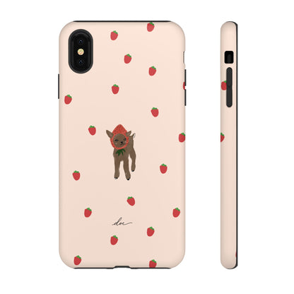 Strawberry Fawn iPhone Case