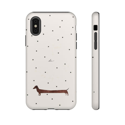 Polka Dachshund iPhone Case