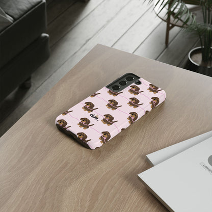 Pink Dachshund Samsung Case