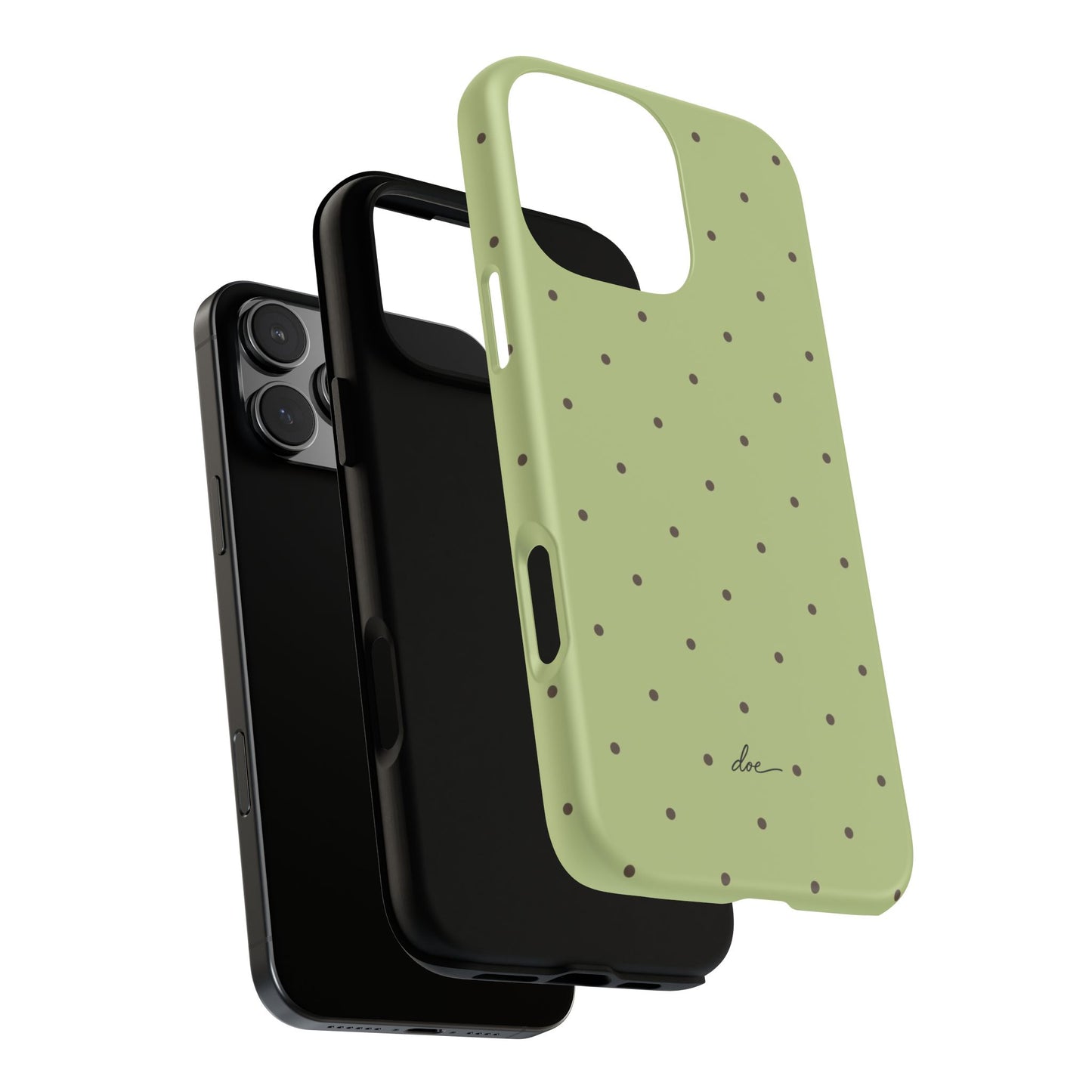 Polka Greens iPhone Case
