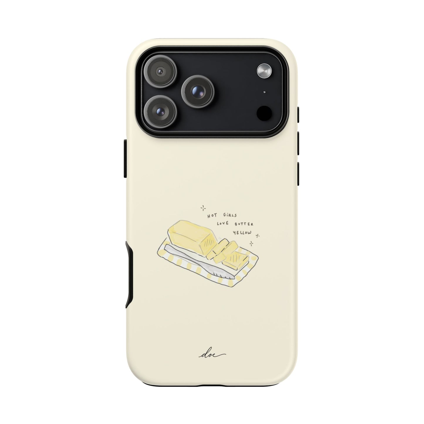 Butter Yellow iPhone Case