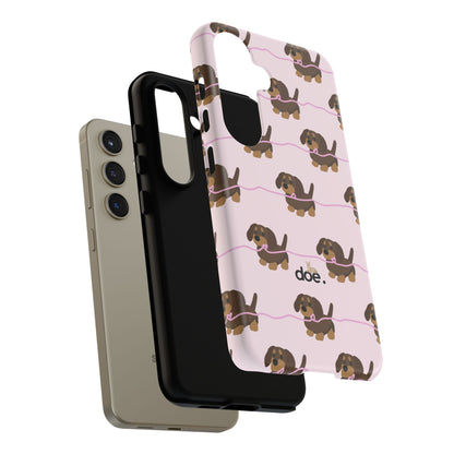 Pink Dachshund Samsung Case