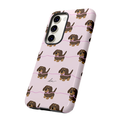 Pink Dachshund Samsung Case