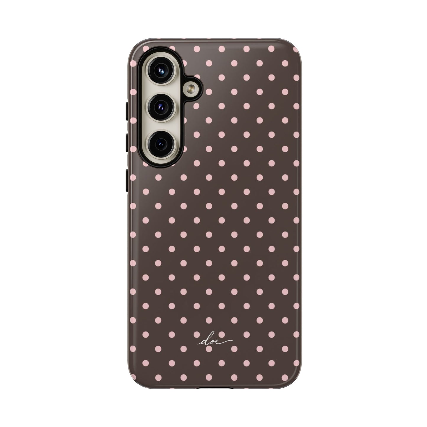 Brown Polka Dot Samsung Case