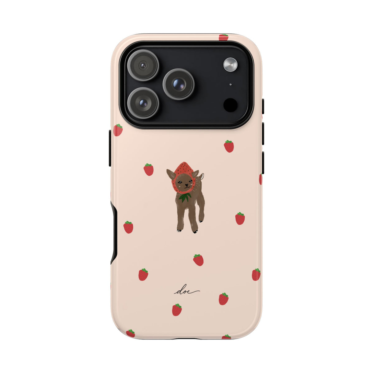 Strawberry Fawn iPhone Case