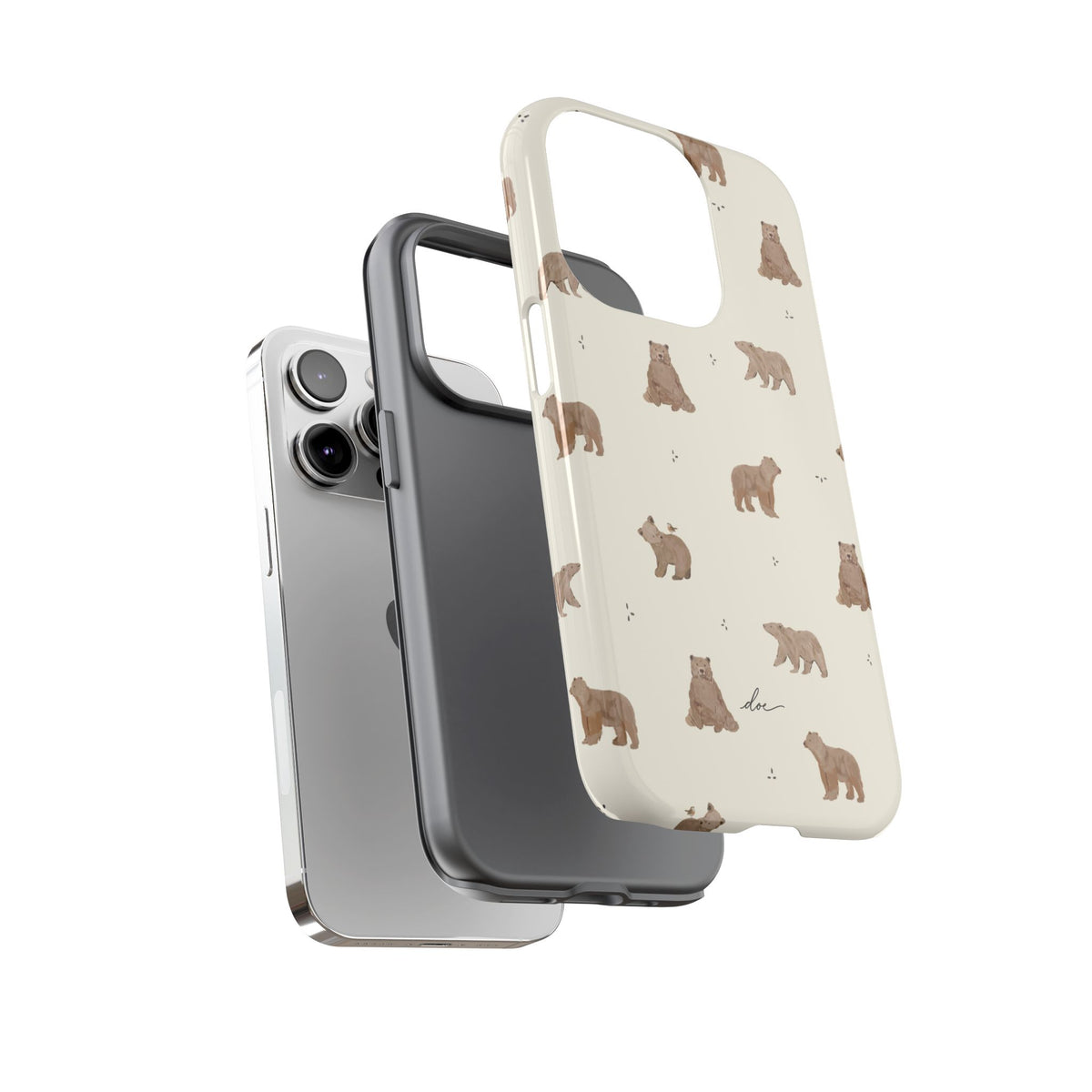Brown Bears iPhone Case