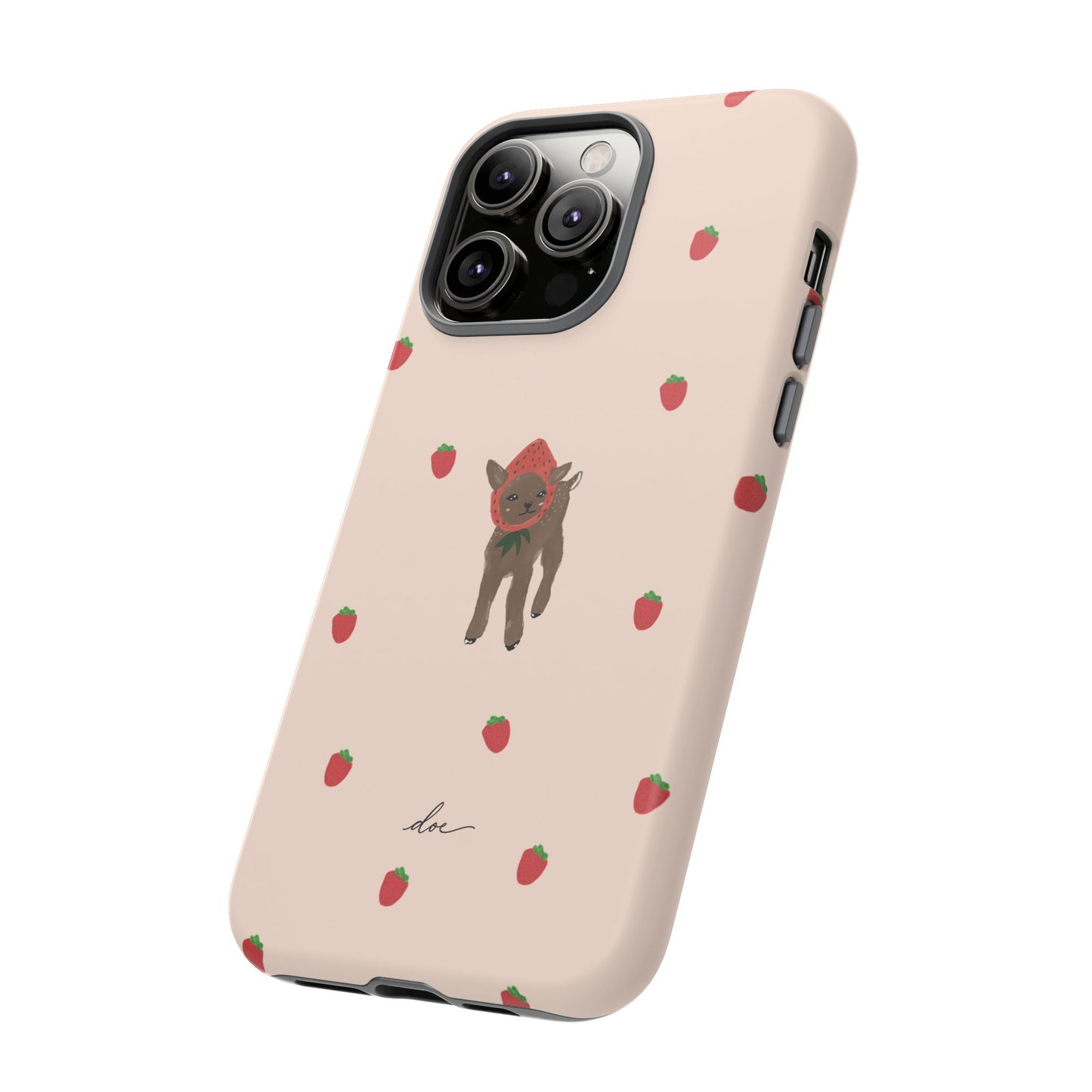 Strawberry Fawn iPhone Case