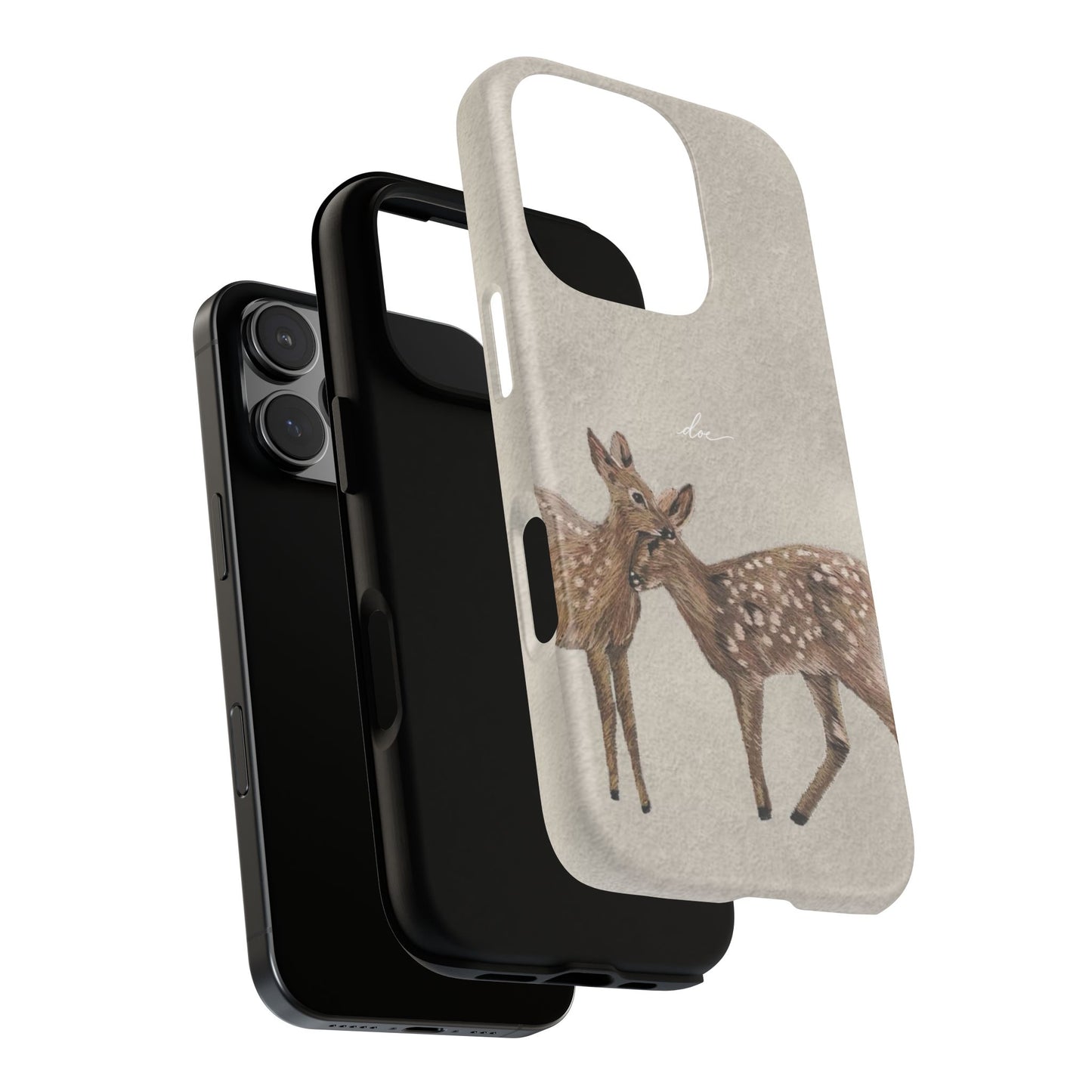 Deer Duo iPhone Case