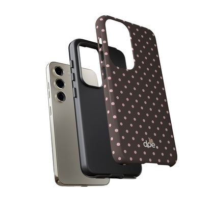 Brown Polka Dot Samsung Case