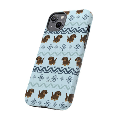 Christmas Dachshunds iPhone Case