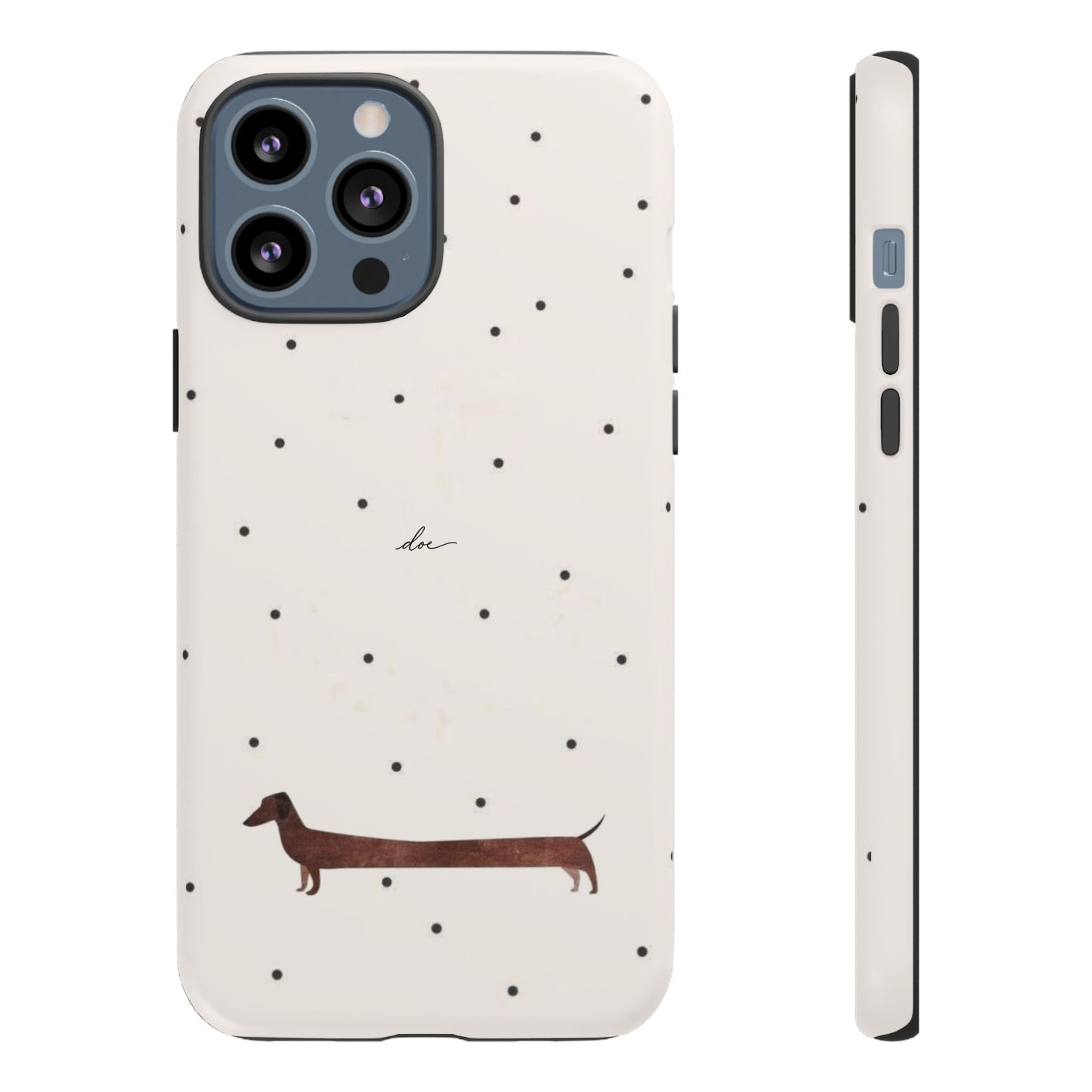 Polka Dachshund iPhone Case