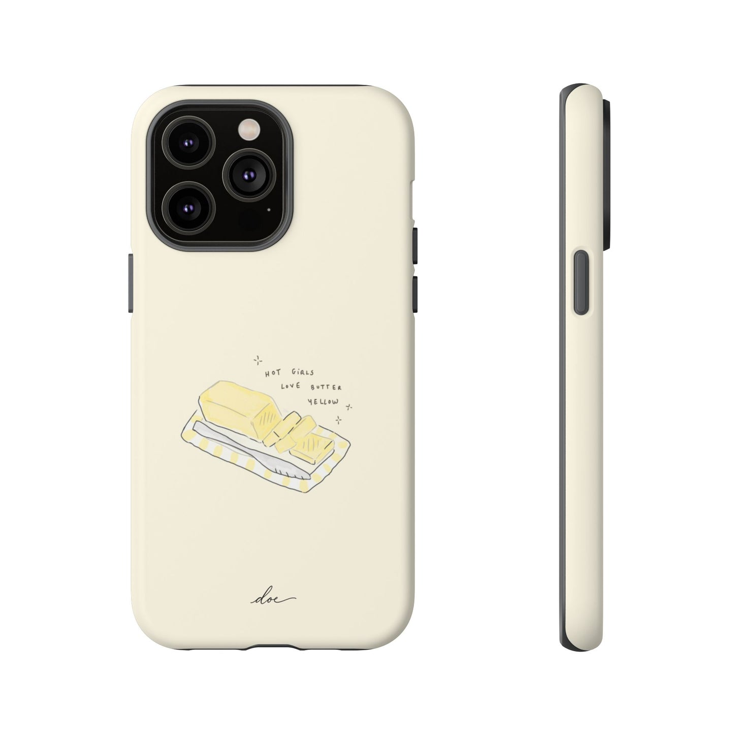 Butter Yellow iPhone Case