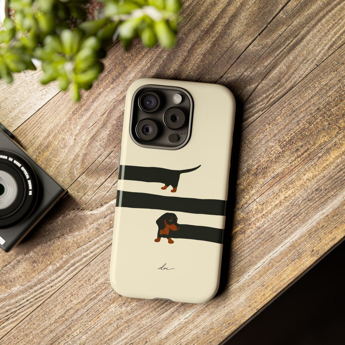 Stretchy The Dachshund iPhone Case