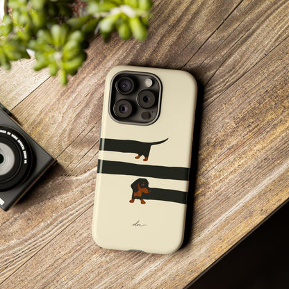 Stretchy The Dachshund iPhone Case