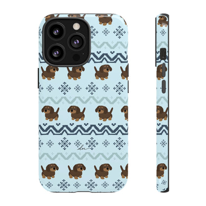 Christmas Dachshunds iPhone Case