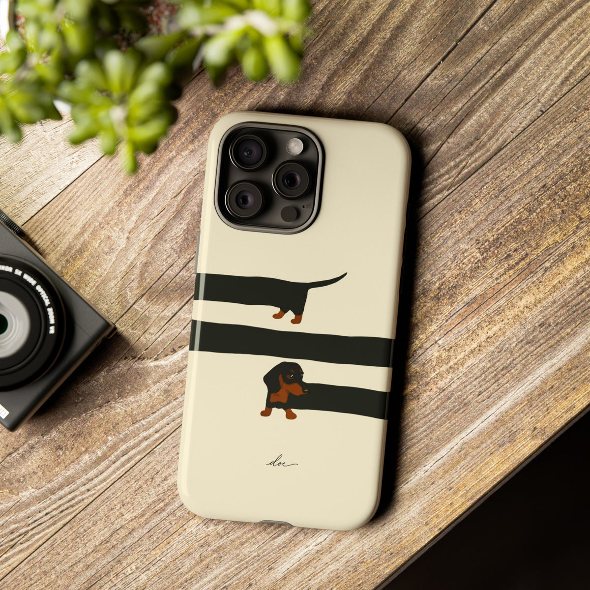 Stretchy The Dachshund iPhone Case