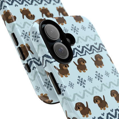 Christmas Dachshunds iPhone Case