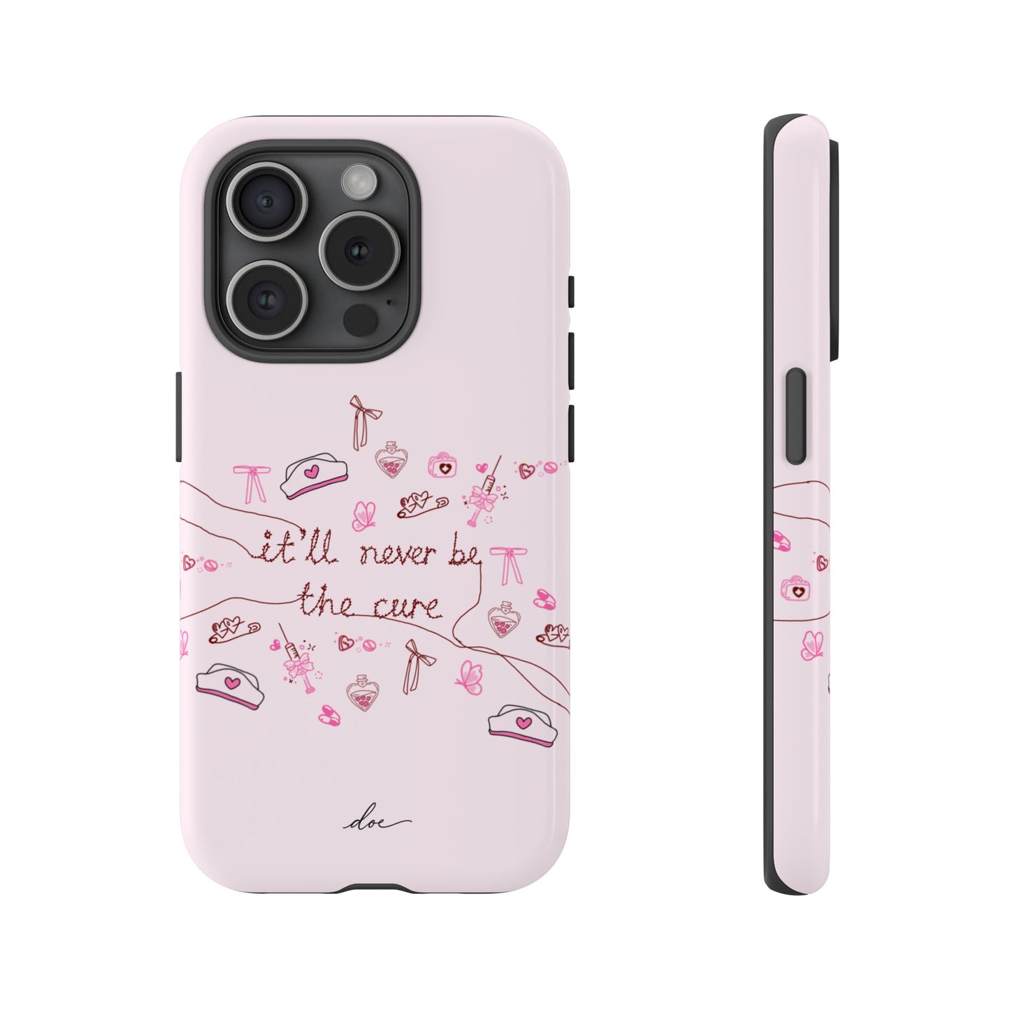 Never The Cure iPhone Case