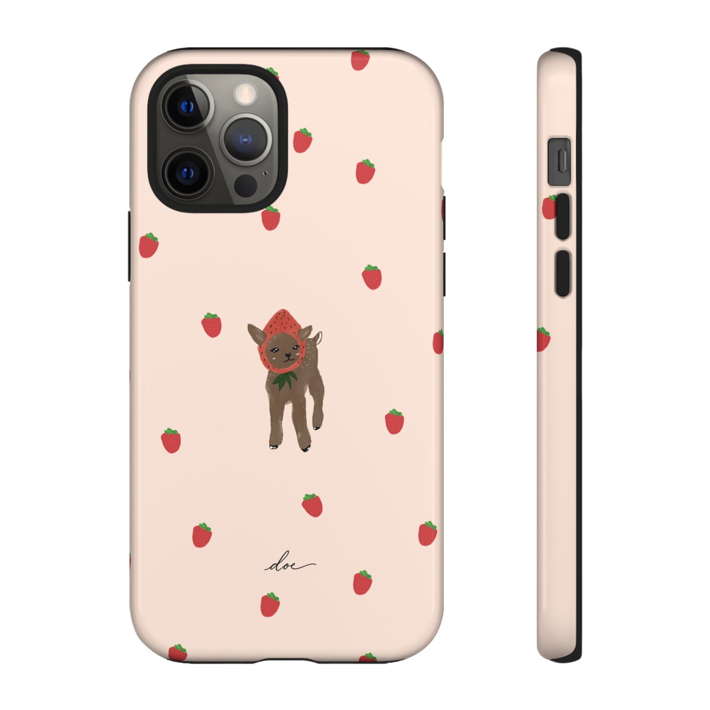 Strawberry Fawn iPhone Case