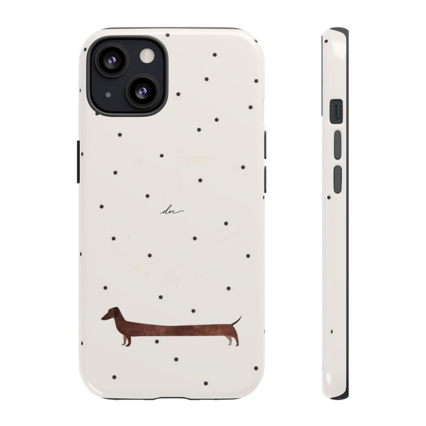 Polka Dachshund iPhone Case