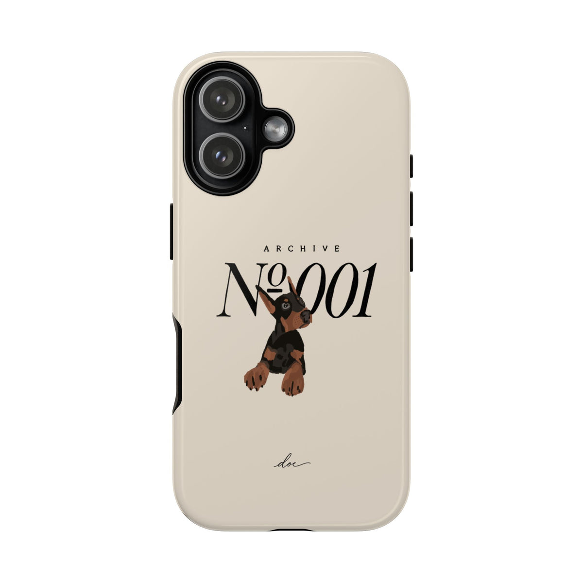 Doberman 001 iPhone Case