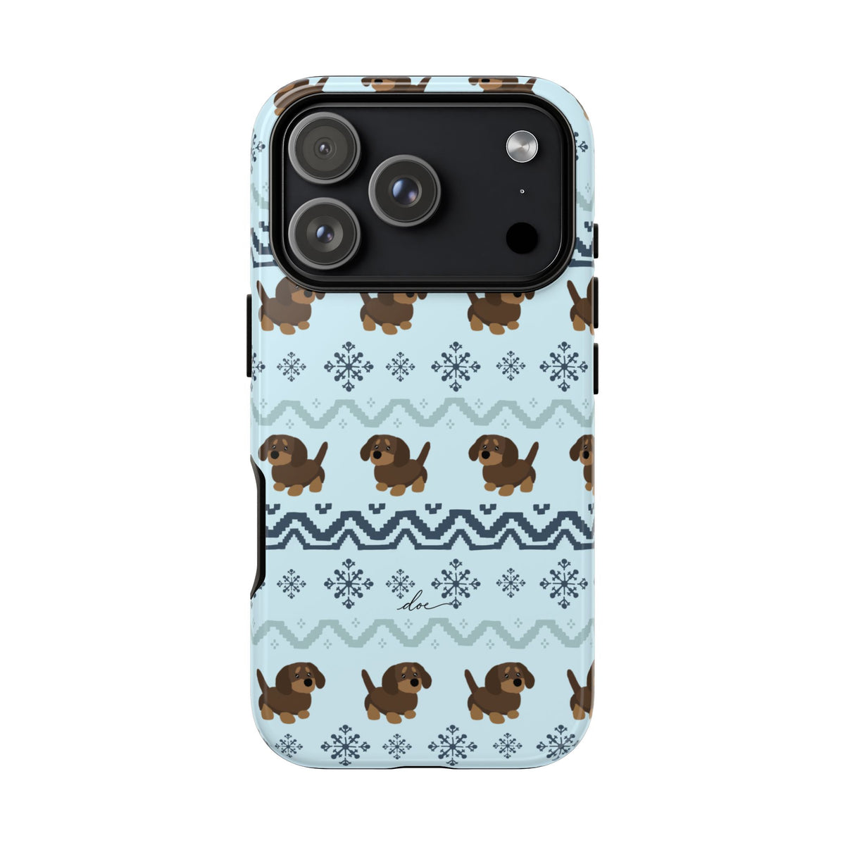 Christmas Dachshunds iPhone Case