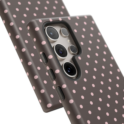 Brown Polka Dot Samsung Case