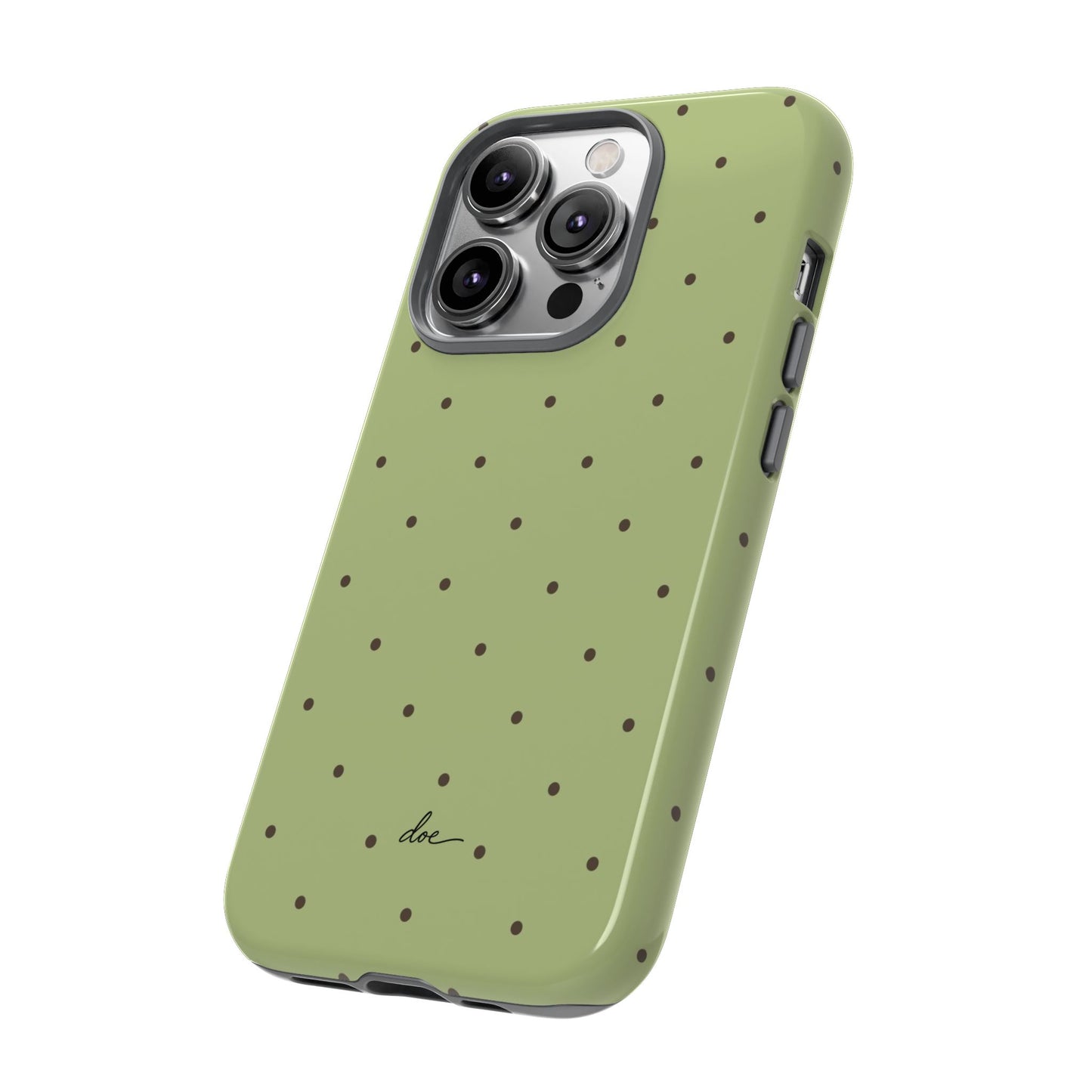 Polka Greens iPhone Case