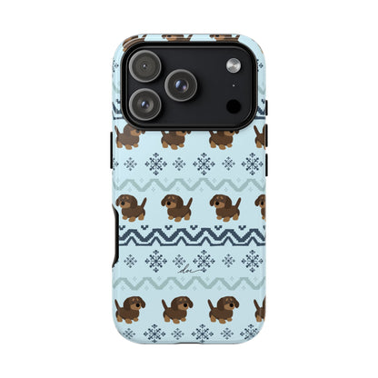 Christmas Dachshunds iPhone Case