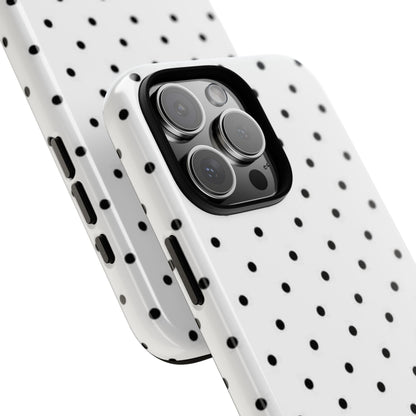 White Polka Dot iPhone Case