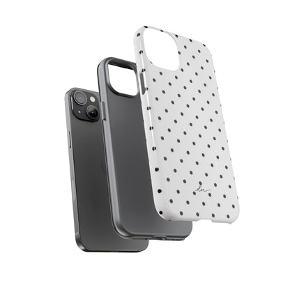 White Polka Dot iPhone Case