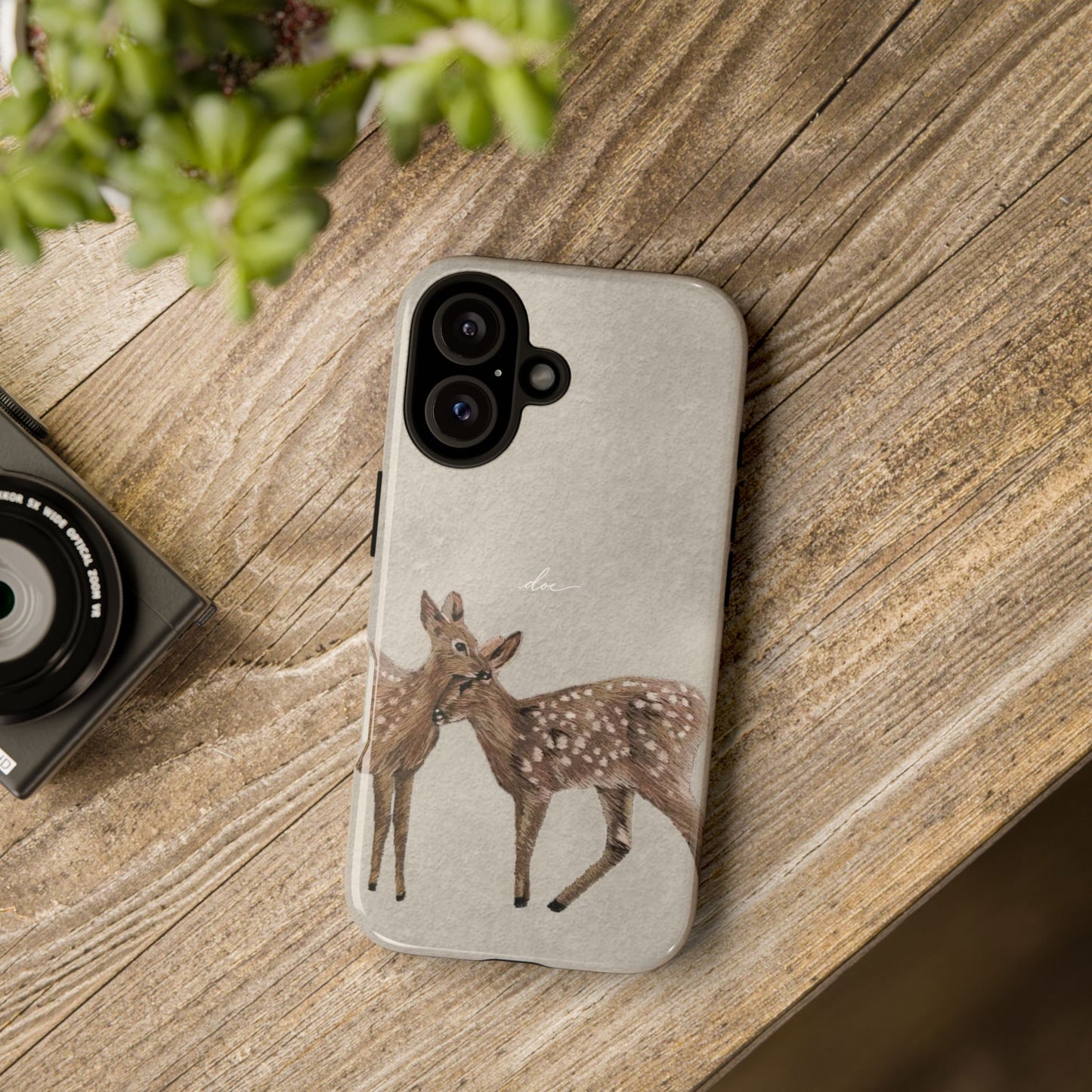Deer Duo iPhone Case