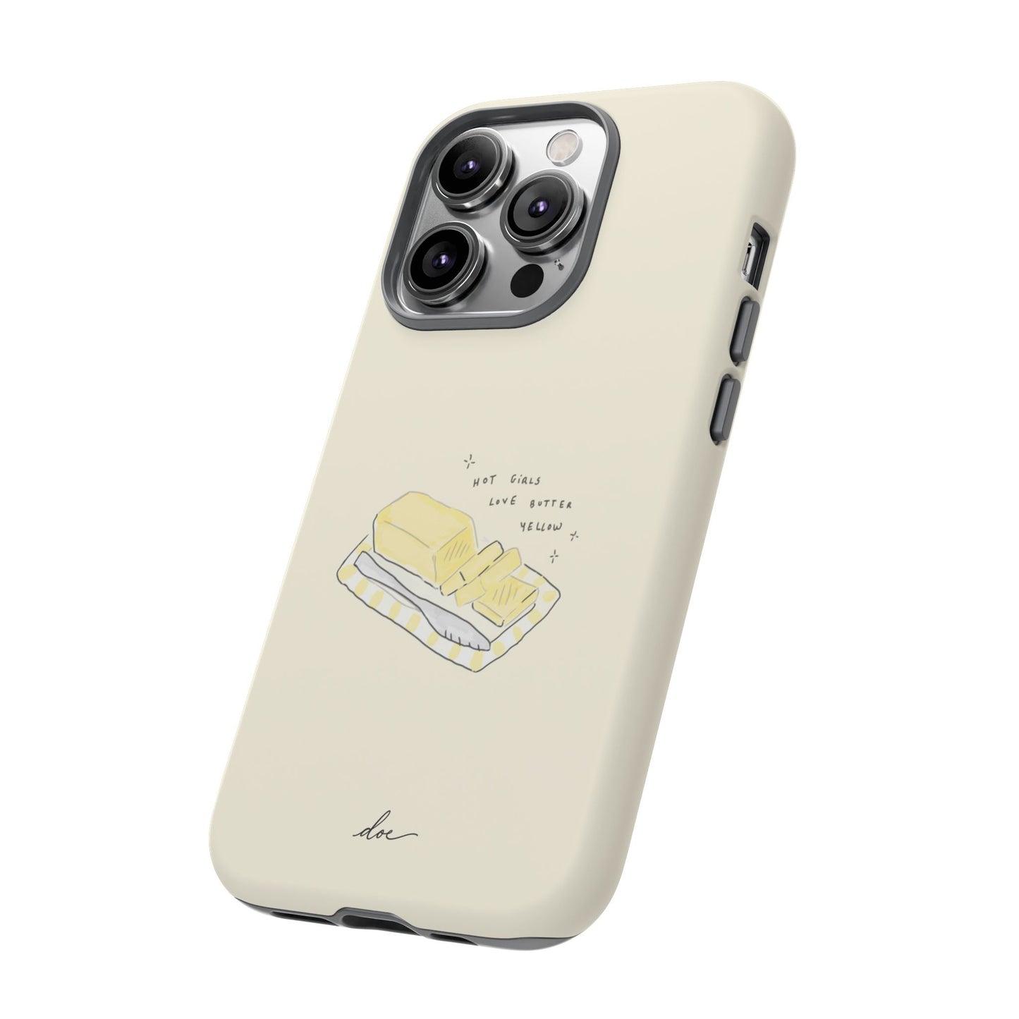 Butter Yellow iPhone Case