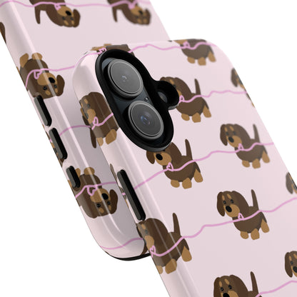 Pink Dachshunds iPhone Case