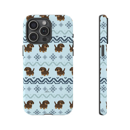 Christmas Dachshunds iPhone Case