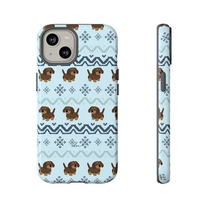 Christmas Dachshunds iPhone Case