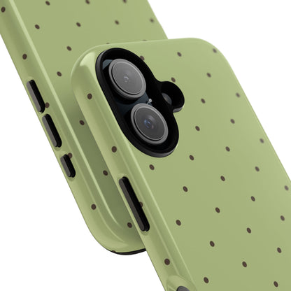 Polka Greens iPhone Case