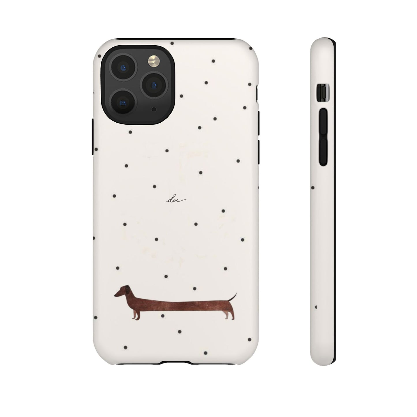 Polka Dachshund iPhone Case