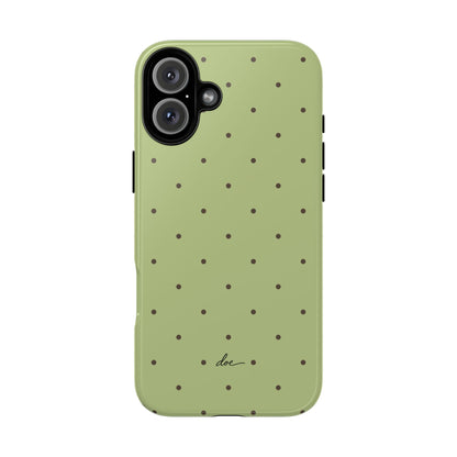 Polka Greens iPhone Case