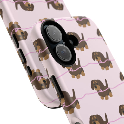 Pink Dachshunds iPhone Case