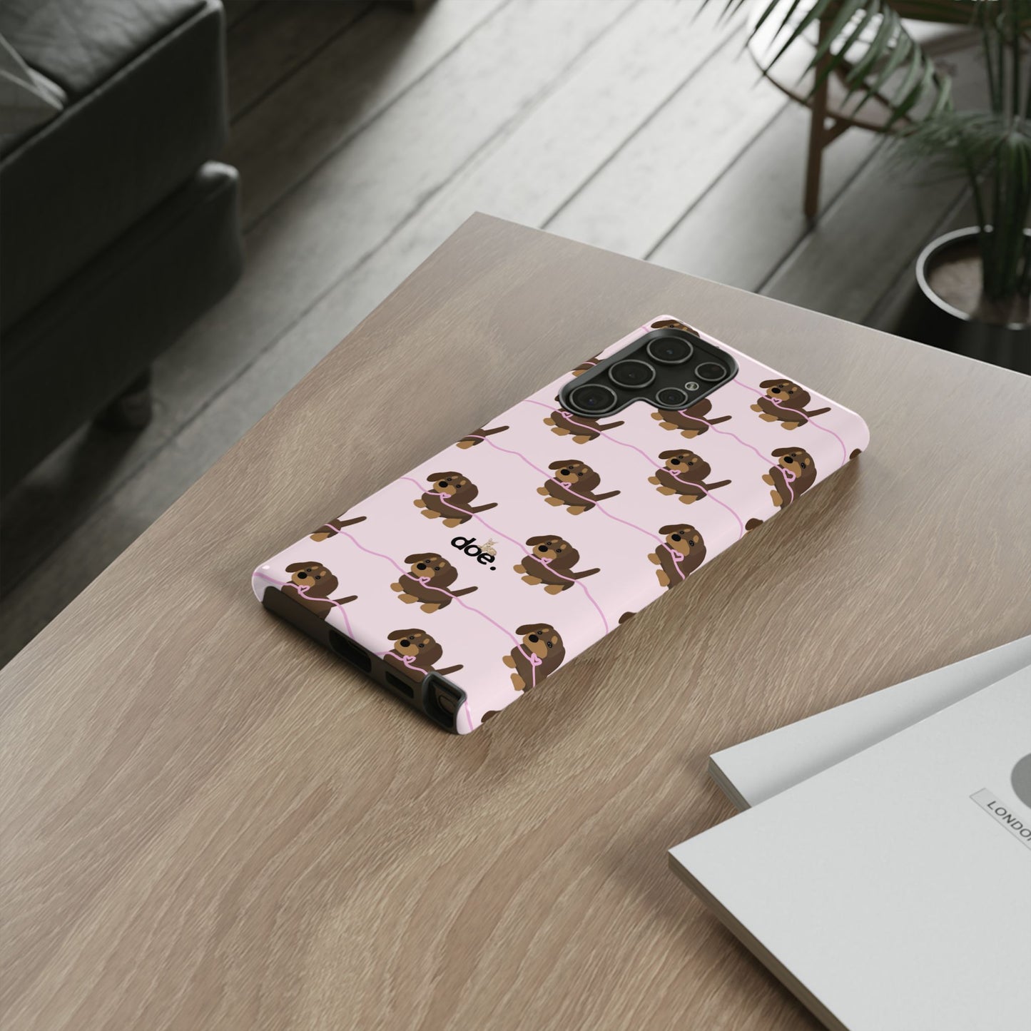 Pink Dachshund Samsung Case