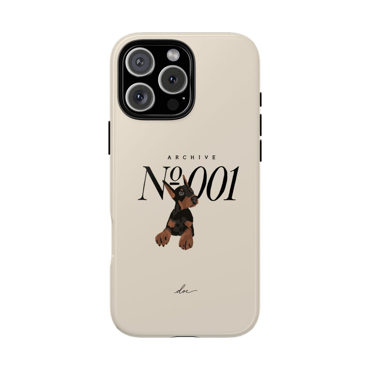 Doberman 001 iPhone Case